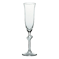 Бокал для шампанского с бесцветными сердечками Stolzle «LAmour», 175 мл
